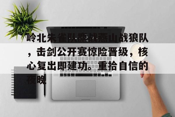 九游娱乐app口碑好-岭北朱雀队鏖战燕山战狼队，击剑公开赛惊险晋级，核心复出即建功。重拾自信的夜晚的简单介绍